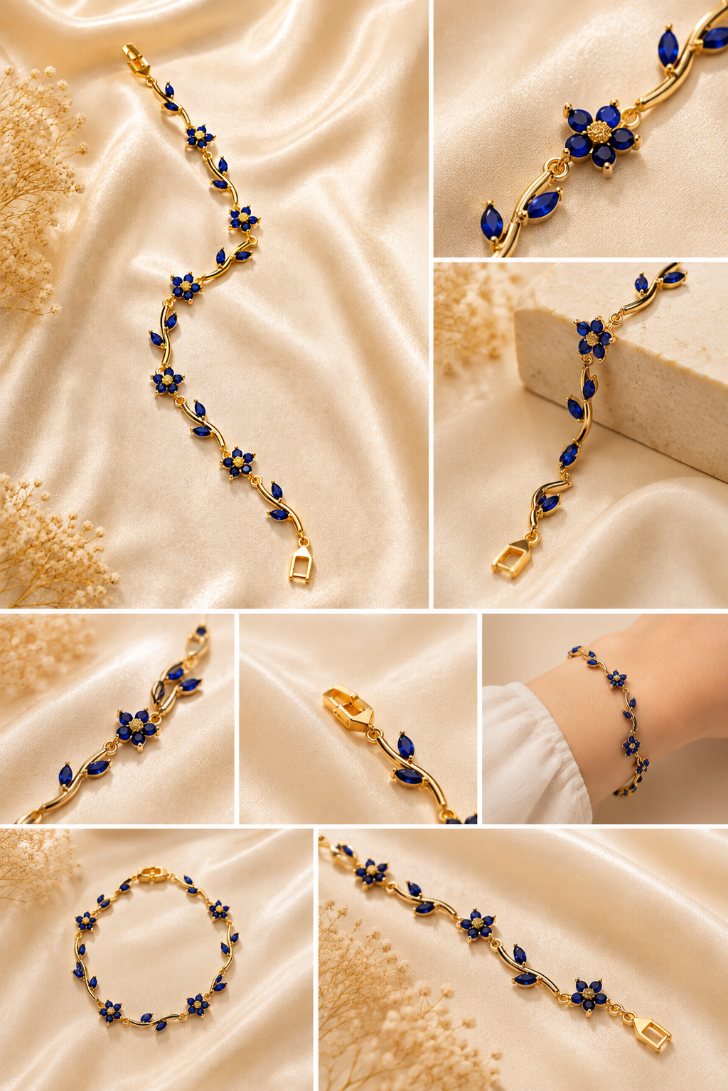 Elva's Sapphire Vine Bracelet