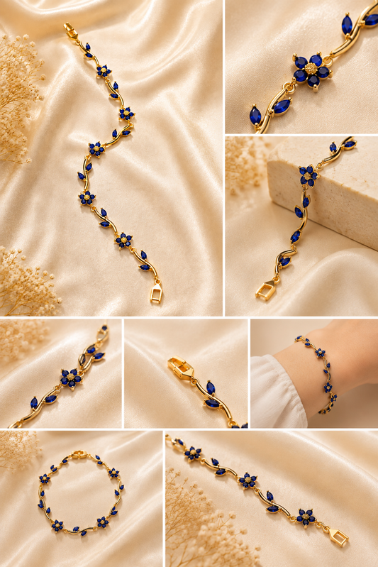 Elva's Sapphire Vine Bracelet
