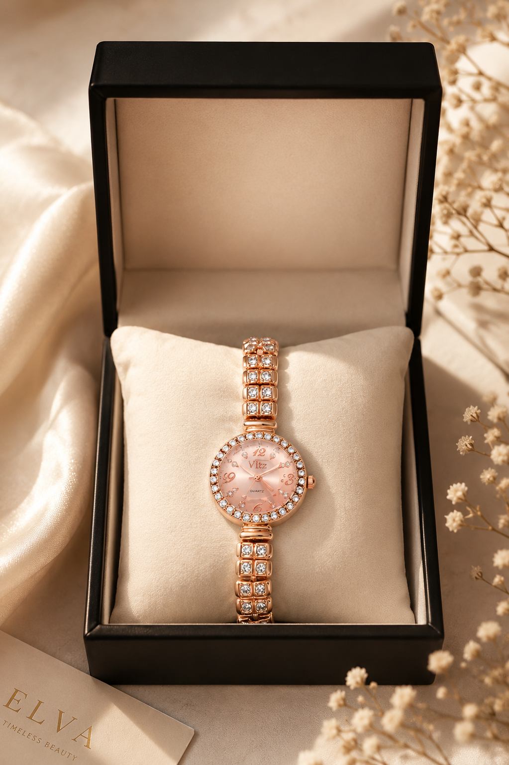 ELVA Rosé Crystal Watch