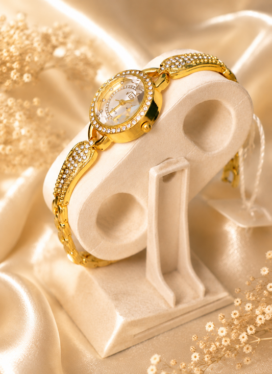 Elva's Gold Crystal Watch
