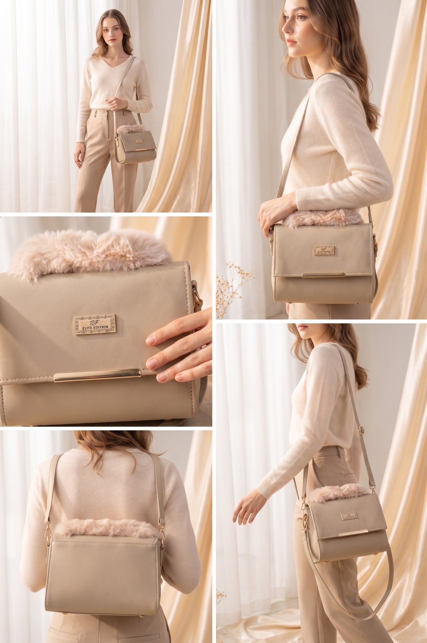 Elva's Luxe Fur Flap Bag