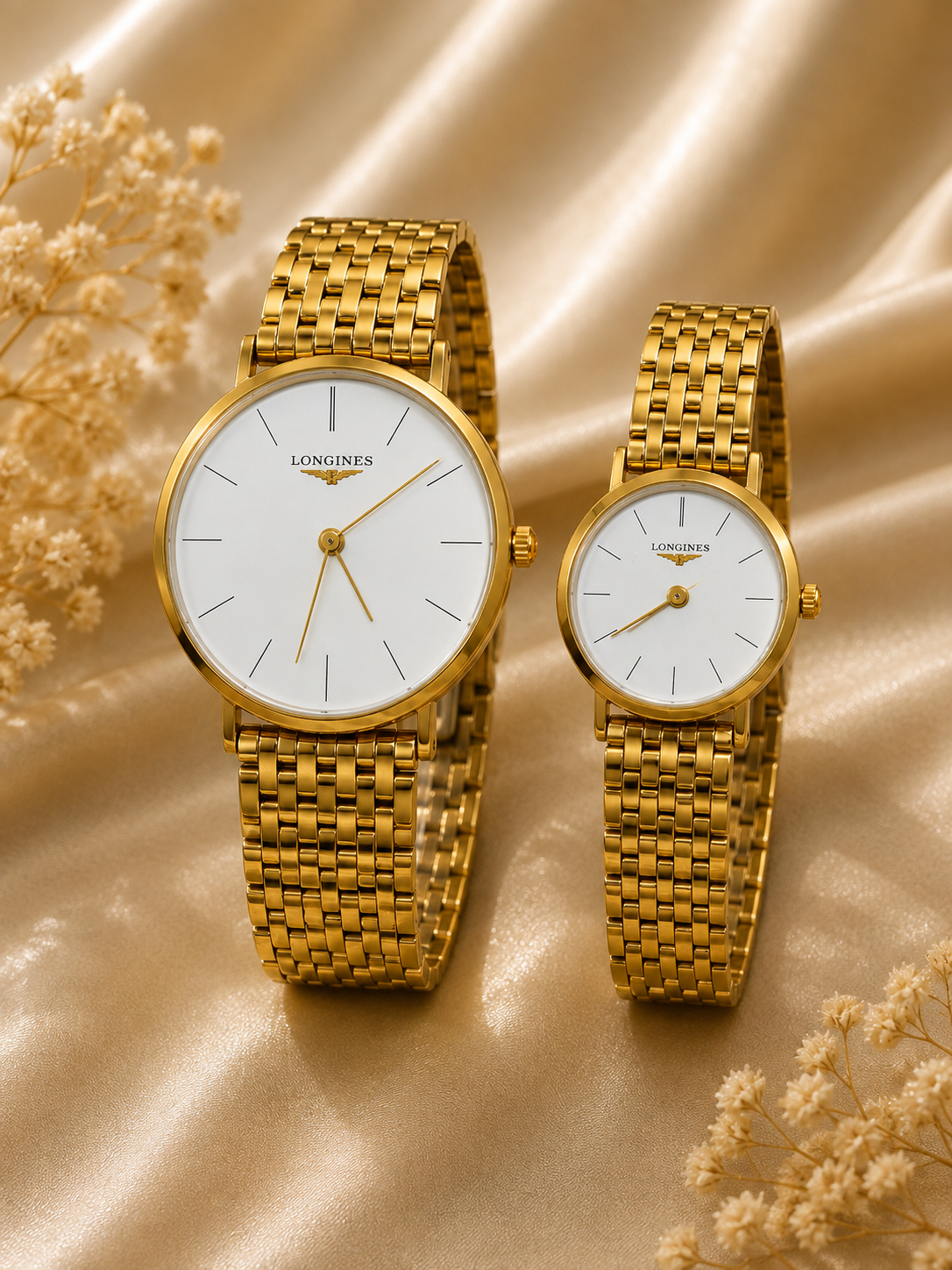 Elva's Golden Couple Watch Set