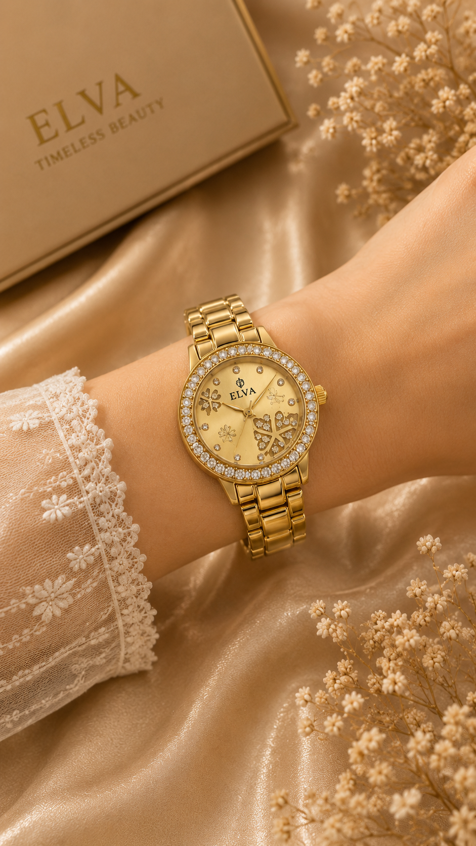 Elva's Golden Bloom Watch