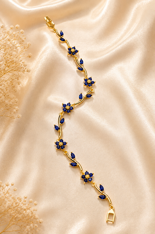 Elva's Sapphire Vine Bracelet