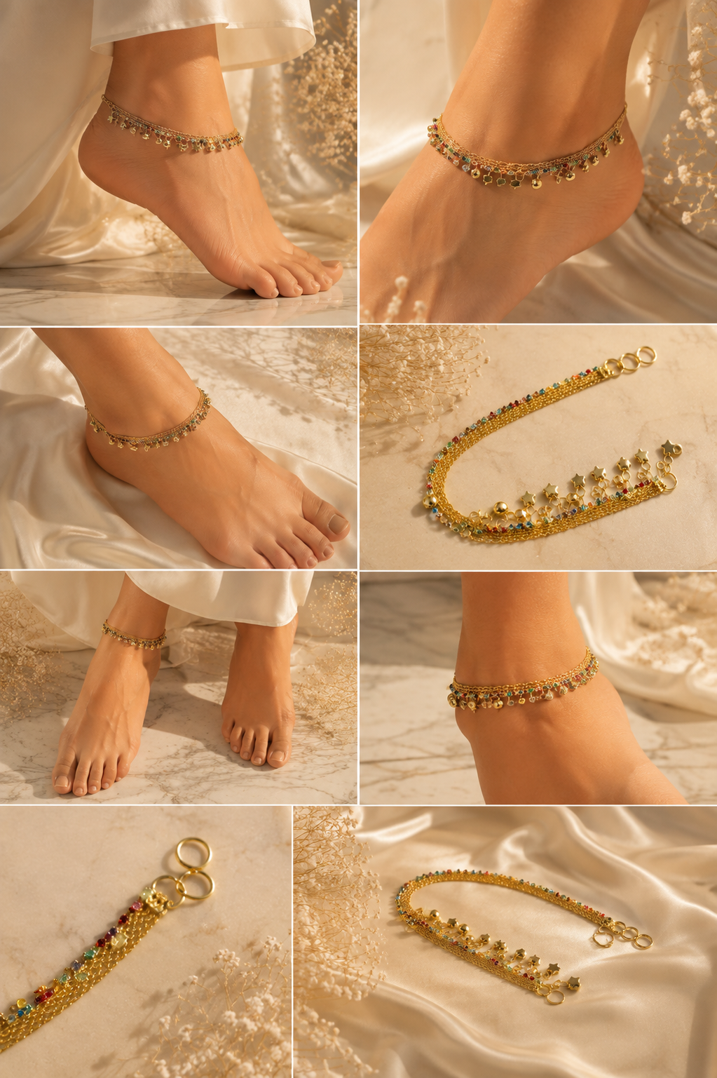Elva's Celeste Charm Anklet