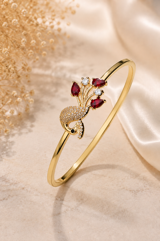 Elva's Royal Peacock Bracelet