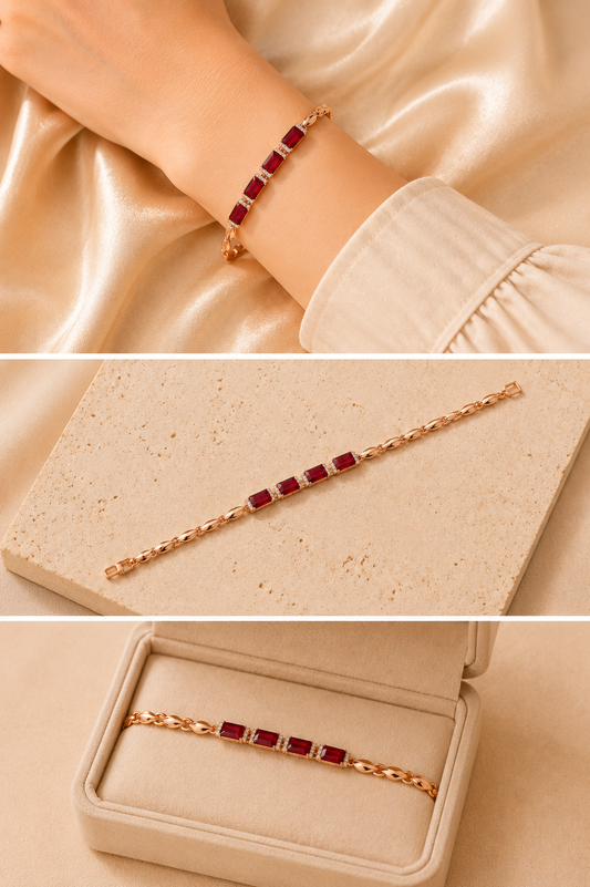 Elva‘s Ruby Grace Bracelet