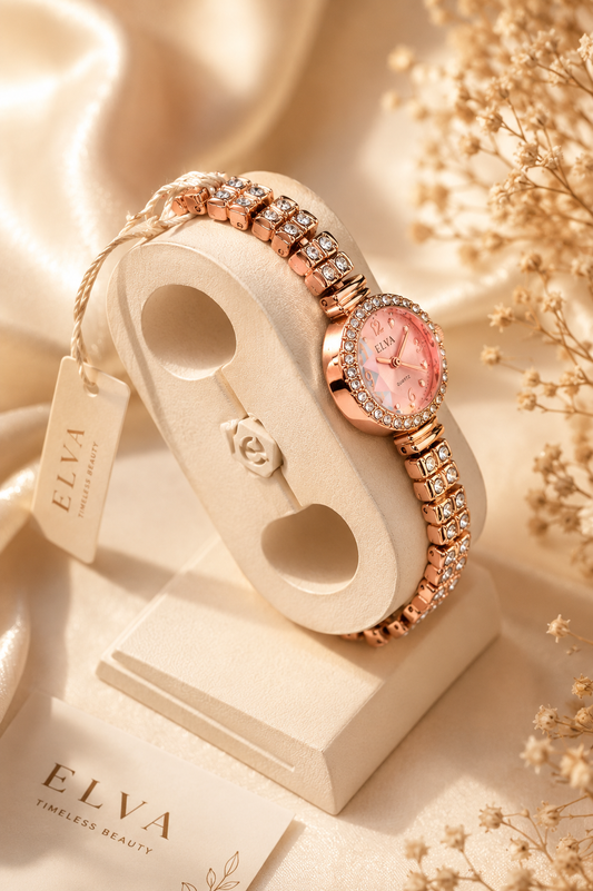 Elva's Rosé Crystal Watch