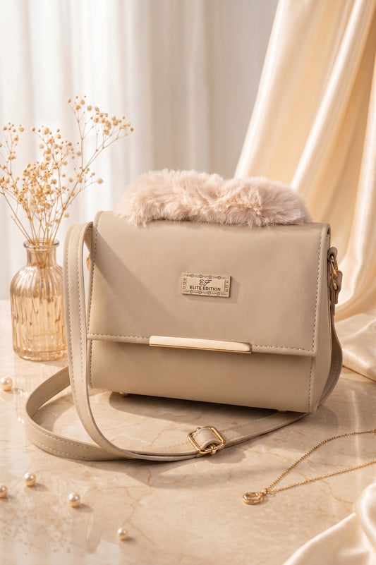 Elva's Luxe Fur Flap Bag